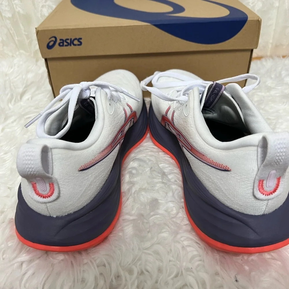 ASICS Gel-Cumulus (27) SZ: (8.5) White,Grayish,Purple, Coral, Shoes Tried-On NIB - Picture 4 of 9